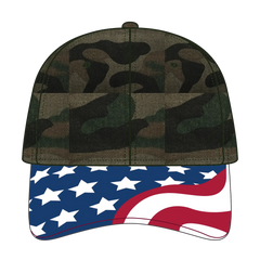 OTTO 80-1327 6 Panel Low Profile Baseball Cap - Camo 004 - Camo 004 / 6 1/2’’ - 7 5/8’’