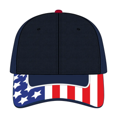 OTTO 80-1327 6 Panel Low Profile Baseball Cap - Navy - Navy / 6 1/2’’ - 7 5/8’’