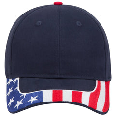 OTTO 80-1327 6 Panel Low Profile Baseball Cap - Navy - Navy / 6 1/2’’ - 7 5/8’’