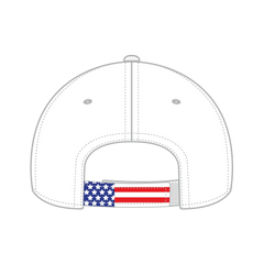 OTTO 80-1327 6 Panel Low Profile Baseball Cap - White - White / 6 1/2’’ - 7 5/8’’