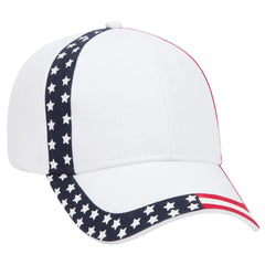 OTTO 80-1327 6 Panel Low Profile Baseball Cap - White - White / 6 1/2’’ - 7 5/8’’