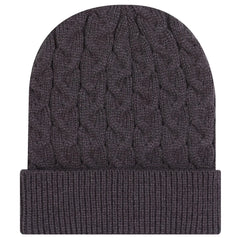 Otto 82-1 12’’ Cable Knit Beanie w/ Rib Knit Cuff - Char. Gray - Char. Gray / 6 1/2’’ - 7 5/8’’
