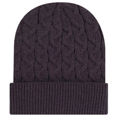 OTTO 82-1 12’’ Cable Knit Beanie with Rib Knit Cuff - Char. Gray - Char. Gray / 7 3/8’’ - 7 5/8’’