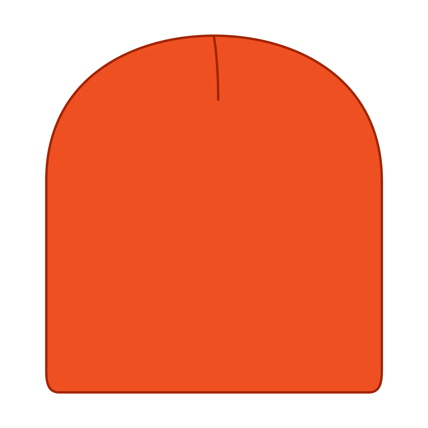 OTTO 82-1010 8’’ Classic Knit Beanie - N. Orange - N. Orange / 7 3/8’’ - 7 5/8’’