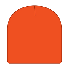 OTTO 82-1010 8’’ Classic Knit Beanie - N. Orange - N. Orange / 7 3/8’’ - 7 5/8’’