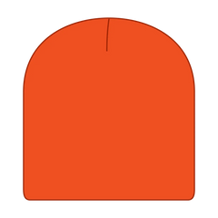 OTTO 82-1010 8’’ Classic Knit Beanie - N. Orange - N. Orange / 7 3/8’’ - 7 5/8’’