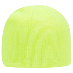 OTTO 82-1010 8’’ Classic Knit Beanie - N. Yellow - N. Yellow / 7 3/8’’ - 7 5/8’’