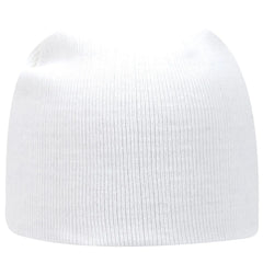 OTTO 82-1010 8’’ Classic Knit Beanie - White - White / 7 3/8’’ - 7 5/8’’