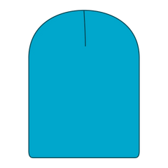 OTTO 82-1173 9 1/2’’ Premium Rib Knit Beanie - Aqua - Aqua / 6 1/2’’ - 7 5/8’’