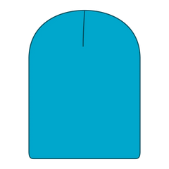 OTTO 82-1173 9 1/2’’ Premium Rib Knit Beanie - Aqua - Aqua / 6 1/2’’ - 7 5/8’’