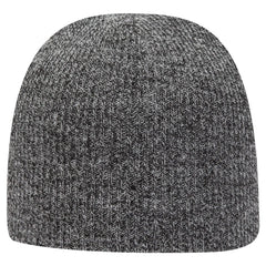 OTTO 82-1173 9 1/2’’ Premium Rib Knit Beanie - Blk/Wht - Blk/Wht / 6 1/2’’ - 7 5/8’’