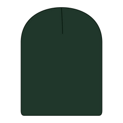 OTTO 82-1173 9 1/2’’ Premium Rib Knit Beanie - Dk. Green - Dk. Green / 6 1/2’’ - 7 5/8’’