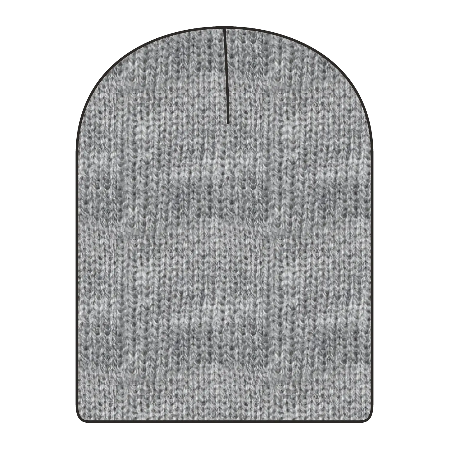 OTTO 82-1173 9 1/2’’ Premium Rib Knit Beanie - Heath. Black - Heath. Black / 6 1/2’’ - 7 5/8’’