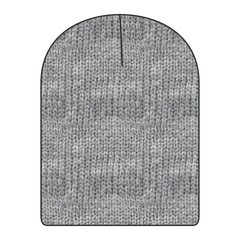 OTTO 82-1173 9 1/2’’ Premium Rib Knit Beanie - Heath. Black - Heath. Black / 6 1/2’’ - 7 5/8’’