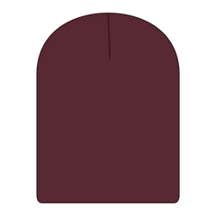OTTO 82-1173 9 1/2’’ Premium Rib Knit Beanie - Maroon - Maroon / 6 1/2’’ - 7 5/8’’