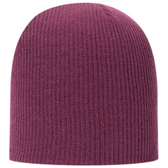 OTTO 82-1173 9 1/2’’ Premium Rib Knit Beanie - Maroon - Maroon / 6 1/2’’ - 7 5/8’’