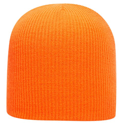 OTTO 82-1173 9 1/2’’ Premium Rib Knit Beanie - N. Orange - N. Orange / 6 1/2’’ - 7 5/8’’