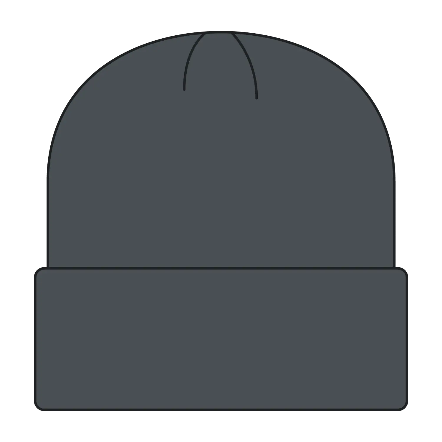 OTTO 82-1238 12’’ Classic Knit Beanie W/ Rib Knit Cuff - Char. Gray - Char. Gray / 6 1/2’’ - 7 5/8’’
