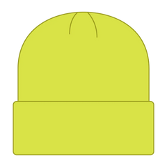 OTTO 82-404 12’’ Classic Knit Beanie W/ Cuff - N. Yellow - N. Yellow / 6 1/2’’ - 7 5/8’’