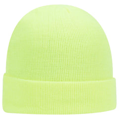 OTTO 82-404 12’’ Classic Knit Beanie W/ Cuff - N. Yellow - N. Yellow / 6 1/2’’ - 7 5/8’’