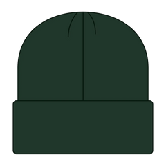 OTTO 82-480 12’’ Classic Knit Beanie W/ Cuff - Dk. Green - Dk. Green / 6 1/2’’ - 7 5/8’’