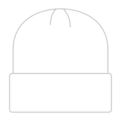 OTTO 82-480 12’’ Classic Knit Beanie W/ Cuff - White - White / 6 1/2’’ - 7 5/8’’