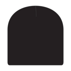 OTTO 82-625 8’’ Classic Fine Knit Beanie - Black - Black / 6 1/2’’ - 7 5/8’’