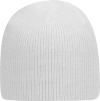 OTTO 82-970 100% Acrylic Knit Beanie 8 1/2 - White - White / One Size Fits Most