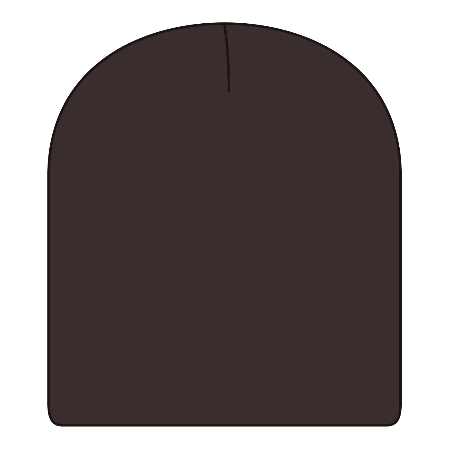 OTTO 82-970 8 1/2’’ Classic Knit Beanie - Dk. Brown - Dk. Brown / 6 1/2’’ - 7 5/8’’