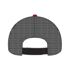 OTTO 83-1239 6 Panel Low Profile Mesh Back Trucker Cap - Red/HeatherGry/Black - Red/HeatherGry/Black / 6 1/2’’ - 7 5/8’’