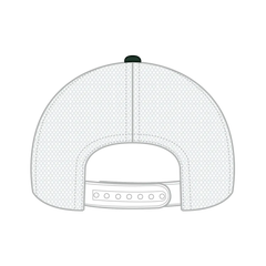 OTTO 83-1239 6 Panel Low Profile Mesh Back Trucker Cap - Dk.Grn/Dk.Grn/Wht - Dk.Grn/Dk.Grn/Wht / 6 1/2’’ - 7 5/8’’