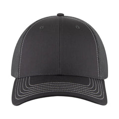 OTTO 83-1239 6 Panel Low Profile Mesh Back Trucker Cap - Char. Gray