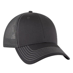 OTTO 83-1239 6 Panel Low Profile Mesh Back Trucker Cap - Char. Gray
