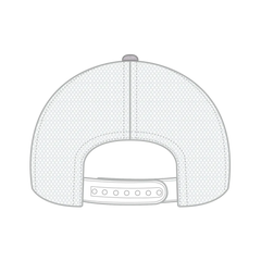 OTTO 83-1239 6 Panel Low Profile Mesh Back Trucker Cap - Ht Gry/Ht Gry/Wht - Ht Gry/Ht Gry/Wht / 6 1/2’’ - 7 5/8’’