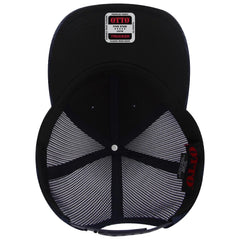 OTTO 83-1239 6 Panel Low Profile Mesh Back Trucker Cap - Nv Blu - Nv Blu / 6 1/2’’ - 7 5/8’’