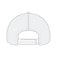 OTTO 83-1239 6 Panel Low Profile Mesh Back Trucker Cap - White
