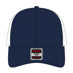 OTTO 83-1299 ’OTTO Comfy Fit’ 6 Panel Low Profile Mesh Back Trucker Cap - Nvy/Nvy/Wht - Nvy/Nvy/Wht / 6 1/2’’ - 7 5/8’’
