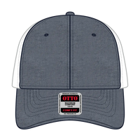 OTTO 83-1299 ’OTTO Comfy Fit’ 6 Panel Low Profile Mesh Back Trucker Cap - Nvy/Wht - Nvy/Wht / 6 1/2’’ - 7 5/8’’