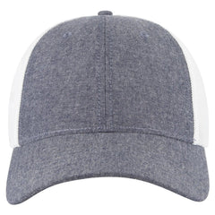 OTTO 83-1299 ’OTTO Comfy Fit’ 6 Panel Low Profile Mesh Back Trucker Cap - Nvy/Wht - Nvy/Wht / 6 1/2’’ - 7 5/8’’