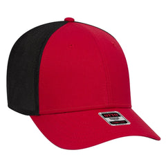 OTTO 83-1299 ’OTTO Comfy Fit’ 6 Panel Low Profile Mesh Back Trucker Cap - Red/Red/Blk - Red/Red/Blk / 6 1/2’’ - 7 5/8’’
