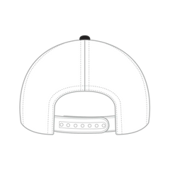 OTTO 83-1299 ’OTTO Comfy Fit’ 6 Panel Low Profile Mesh Back Trucker Cap - Blk/Blk/Wht - Blk/Blk/Wht / 6 1/2’’ - 7 5/8’’