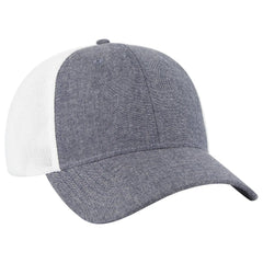 OTTO 83-1299 ’OTTO Comfy Fit’ 6 Panel Low Profile Mesh Back Trucker Cap - Nvy/Wht - Nvy/Wht / 6 1/2’’ - 7 5/8’’