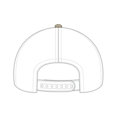 OTTO 83-1299 ’OTTO Comfy Fit’ 6 Panel Low Profile Mesh Back Trucker Cap - Khk/Wht - Khk/Wht / 6 1/2’’ - 7 5/8’’
