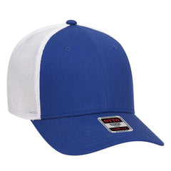 OTTO 83-1299 ’OTTO Comfy Fit’ 6 Panel Low Profile Mesh Back Trucker Cap - Ryl/Ryl/Wht - Ryl/Ryl/Wht / 6 1/2’’ - 7 5/8’’
