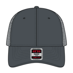 OTTO 83-2 ’OTTO Comfy Fit’ 6 Panel Low Profile Mesh Back Trucker Cap - Char. Gray - Char. Gray / 7 3/8’’ - 7 5/8’’