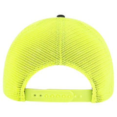OTTO 83-2 ’OTTO Comfy Fit’ 6 Panel Low Profile Mesh Back Trucker Cap - Blk/Blk/N.Ylw - Blk/Blk/N.Ylw / 7 3/8’’ - 7 5/8’’
