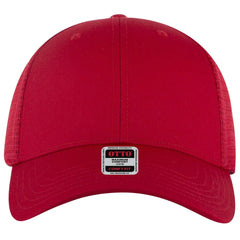 OTTO 83-2 ’OTTO Comfy Fit’ 6 Panel Low Profile Mesh Back Trucker Cap - Red - Red / 7 3/8’’ - 7 5/8’’