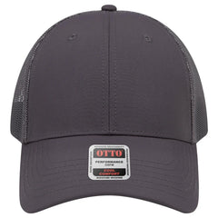 OTTO 83-3 6 Panel Low Profile Mesh Back Trucker Cap - Char. Gray - Char. Gray / 7 3/8’’ - 7 5/8’’
