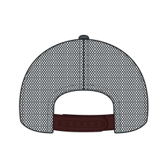 OTTO 83-4 6 Panel Low Profile Mesh Back Trucker Cap - Char. Gray - Char. Gray / 7 3/8’’ - 7 5/8’’