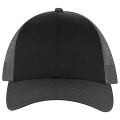 OTTO 83-473 6 Panel Low Profile Mesh Back Trucker Cap - Ch.Gry/Blk/Ch.Gry - Ch.Gry/Blk/Ch.Gry / 6 1/2’’ - 7 5/8’’
